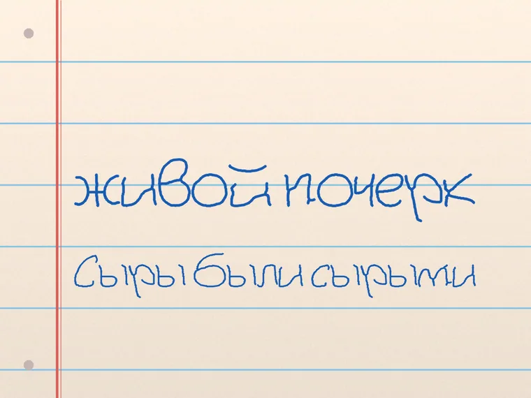 Пример почерка Toms Handwritten