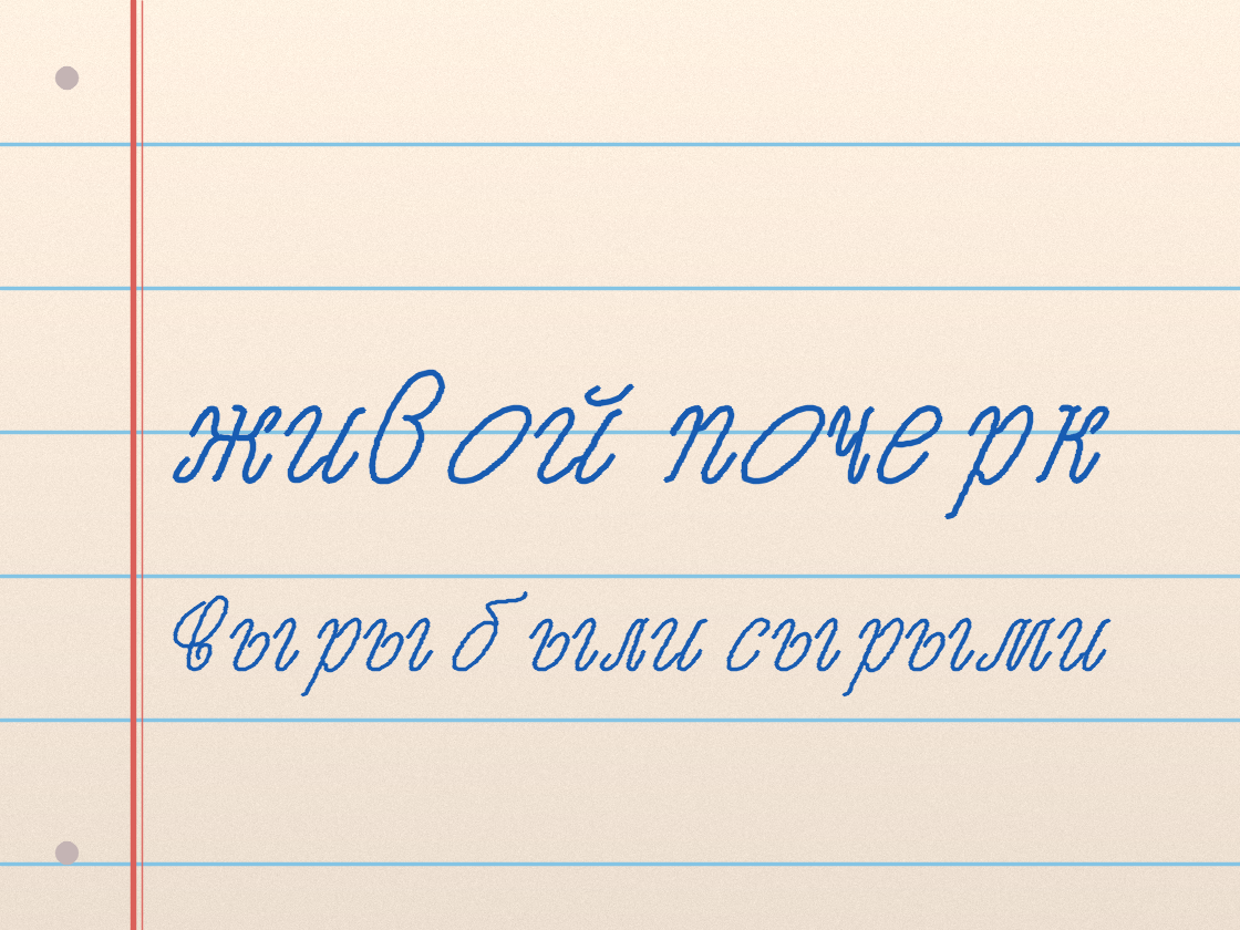 Полноразмерный пример почерка Amelia script